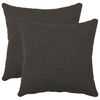vidaXL Kussensloop 2 pcs HEERLEN Donkergrijs 35 x 35 cm Boucl&eacute;