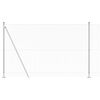 vidaXL Afrasteringspaal Zilver 25 x 1,6 m (13 mm gaas) Staal