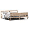 vidaXL Bed Frame 2 st Naturel 200 x 200 cm Solid pine wood, Plywood