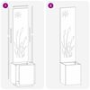 vidaXL Tuin Privacy Screen Zwart 32 x 140 cm Koudgewalst staal