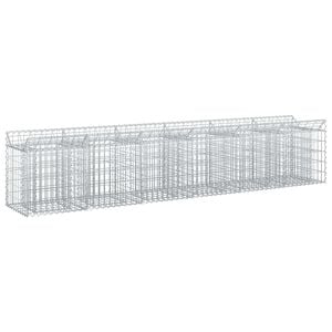 vidaXL Gabion Verhoogd Bed 2 st 300 x 50 x 60 cm Gegalvaniseerd staal