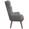 vidaXL Fauteuil Donkergrijs 69 x 74 x 93 cm Fluweel