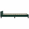 vidaXL Bedframe zonder matras 90x200 cm fluweel donkergroen