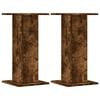vidaXL Plantenstandaards 2 st 30x30x60 cm bewerkt hout gerookt eiken