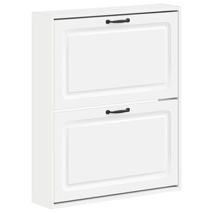 vidaXL Wandgemonteerde Schoenkast UTRECHT 71 x 17 x 86 cm Bewerkt hout