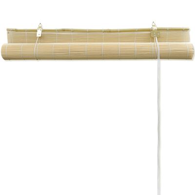 stroom Manoeuvreren porselein vidaXL Rolgordijn 120x220 cm bamboe natuurlijk online kopen | vidaXL.be
