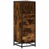 vidaXL Badkamerkast 35x37,5x100 cm bewerkt hout gerookt eikenkleurig