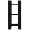 vidaXL Boekenkast/kamerscherm 41x35x91 cm massief grenenhout zwart