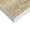 vidaXL Wandschap zwevend 23x23,5x3,8 cm MDF eikenkleurig en wit