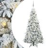 vidaXL Kunstmatige Inklapbare Kerstboom Wit 210 cm PE en PVC