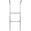 vidaXL Trampolineladder met 2 sporten 72 cm staal zilverkleurig (geschikt voor 65 cm hoogte)