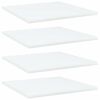vidaXL Wandschappen 4 st 40x40x1,5 cm bewerkt hout wit