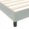 vidaXL Boxspringbed met hoofdeinde Lichtgrijs 100 x 200 cm Fluweel
