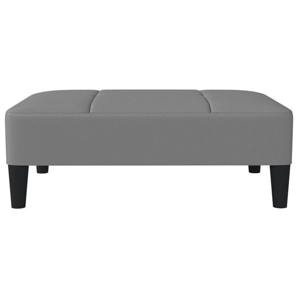 vidaXL Voetenbank 78x56x32 cm kunstleer grijs