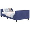 vidaXL Bedframe voor kinderen met hoofdbord Politieblauw 90 x 200 cm