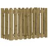 vidaXL Plantenbak verhoogd hekontwerp 100x50x70 cm ge&iuml;mpregneerd hout