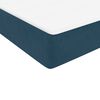 vidaXL Boxspring met matras fluweel donkerblauw 90x220 cm