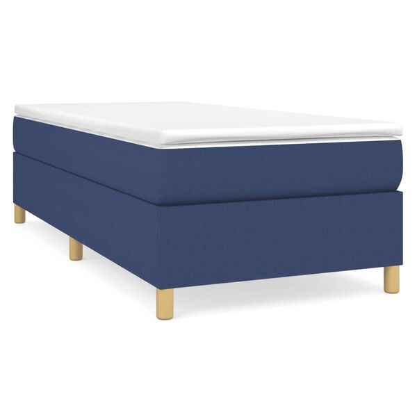 vidaXL Boxspring bed 100x200 cm stof blauw