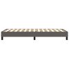 vidaXL Boxspring bed kunstleer grijs 100x200 cm