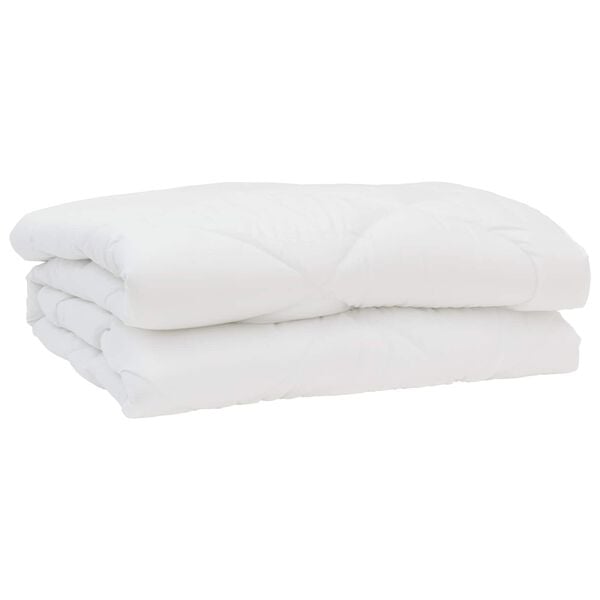 vidaXL Zomer Dekbed met kussen 3 pcs Wit Microfibre