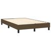 vidaXL Boxspring met matras stof donkerbruin 120x200 cm