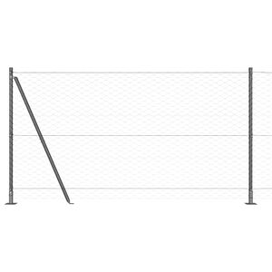 vidaXL Gelast Draadhek met Betonnen Basis 10 x 1,2 m (B x H)