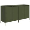 vidaXL Dressoir 135x39x73,5 cm koudgewalst staal olijfgroen