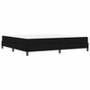 vidaXL Boxspringbed met matras Zwart 200 x 200 cm Stof