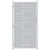 vidaXL Tuinpoort 85 x 196 cm Roestvrij staal zilver Vergrendelbaar