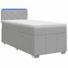 vidaXL Boxspringbed met matras Lichtgrijs 80 x 200 cm Stof