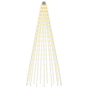 vidaXL Kerstboomverlichting met grondpennen 270 LED's Warmwit en