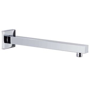 vidaXL Douchearm vierkant 30 cm roestvrij staal 201 zilverkleurig