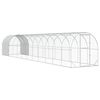 vidaXL Kippenhok zilver 1200 x 200 x 200 cm Gegalvaniseerd staal