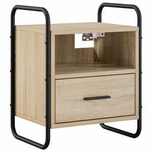 vidaXL Hangend nachtkastje Sonoma Eiken 40 x 30 x 50 cm Bewerkt hout