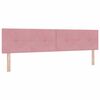 vidaXL Boxspringbed met matras Roze 200 x 200 cm Fluweel