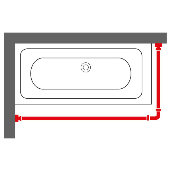 Sealskin Douchegordijnstang chroomkleurig