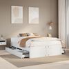vidaXL Bedframe zonder matras met lades grenenhout wit 160x200 cm