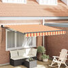 vidaXL Markies Geel en Oranje 350 x 250 x 165 cm Polyester