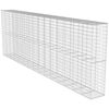 vidaXL Schanskorfmuur met deksel 600x50x200 cm gegalvaniseerd staal