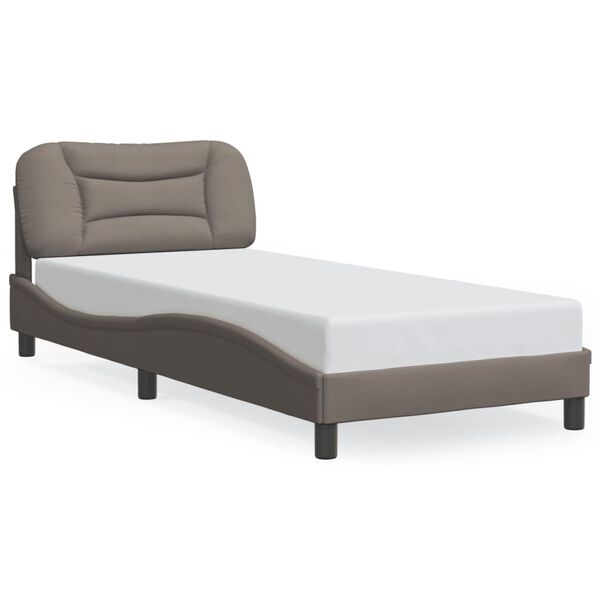 vidaXL Bedframe zonder matras "Hvar" 90x190 cm stof taupe