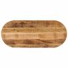 vidaXL Tafelblad ovaal 120x50x2,5 cm massief ruw mangohout