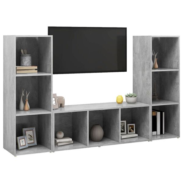 vidaXL | TV-kast | 3 pcs 37 x 35 x 107,5 cm