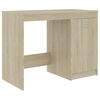 vidaXL Bureau 140x50x76 cm bewerkt hout sonoma eikenkleurig