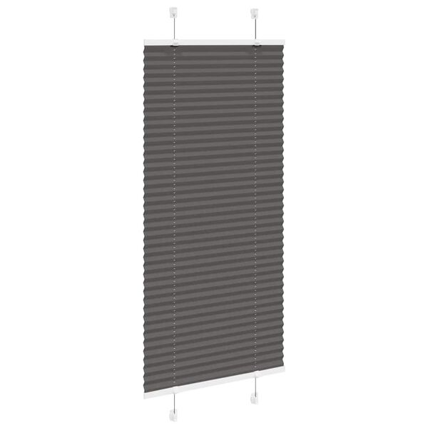vidaXL Pliss&eacute; rolgordijn 65x100 cm stofbreedte 64,4 cm polyester zwart