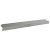 vidaXL Gazonrand 10 pcs 100 x 10 x 8 cm Staal Zilverkleurig