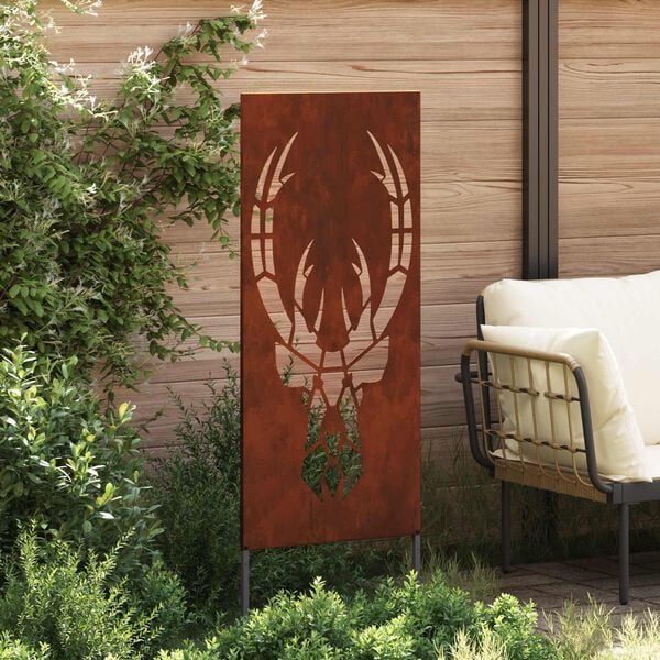vidaXL Tuin Privacy Screen Dierenprint Roestig 50 x 140 cm Cortenstaal