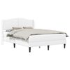 vidaXL Bedframe met hoofdeinde Wit 160 x 200 cm Kunstleer