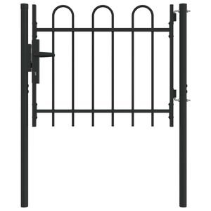 vidaXL Hekpoort BOXTEL 103 x 124,5 cm Gepoedercoat staal Grijs