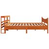 vidaXL Bedframe met hoofdbord massief grenenhout wasbruin 200x200 cm