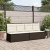 vidaXL Tuinbank Bruin poly rattan